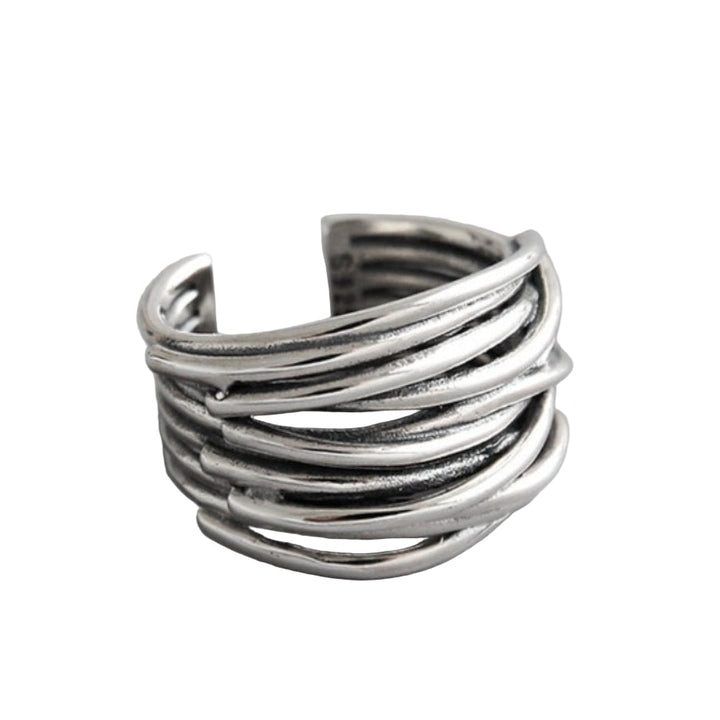 Stříbrný prsten 925 Sterling Vícevrstvý