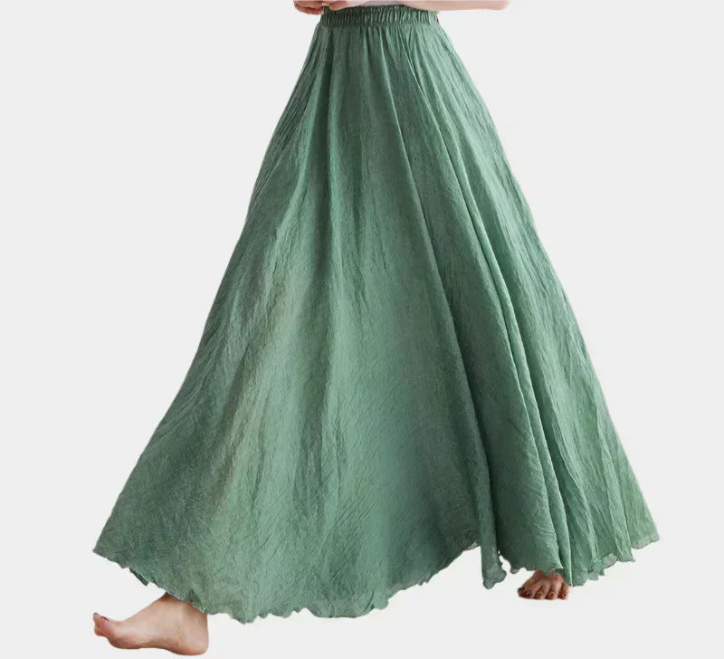 Kristýna Elegantní Vysokopásová Dlouhá Sukně Vzdušná